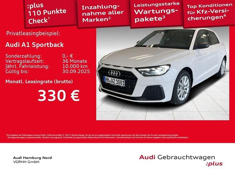 Cortinaweiß Gebraucht 2025 Audi A1 Sportback Advanced Plus Kleinwagen | 24.420 € (Fairer Preis) - Bild 1/3