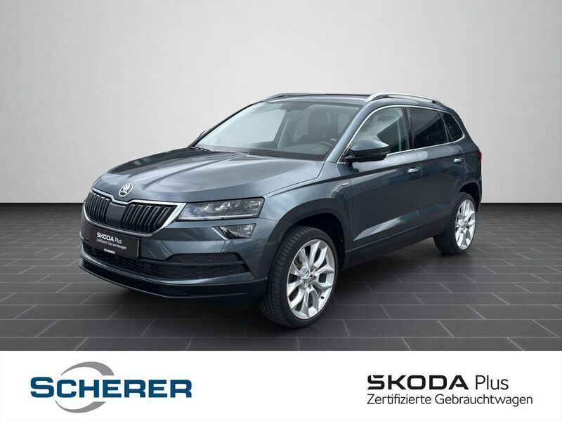 Quarzgrau metallic (metallic) Gebraucht 2021 Skoda Karoq Clever SUV | 23.690 € (Fairer Preis) - Bild 1/4