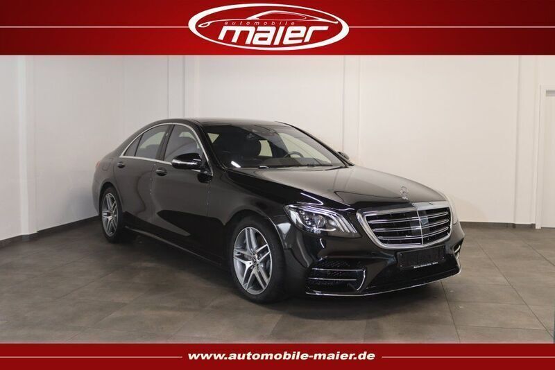 Schwarz Gebraucht 2018 Mercedes S560 AMG line Limousine | 52.900 € - Bild 1/4