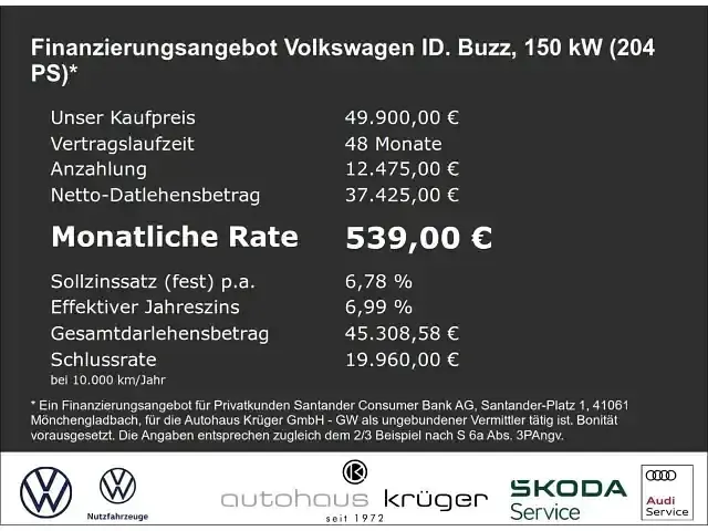Brugt VW ID. Buzz Pro 150 kW (204 HK) 2023 Sort MPV