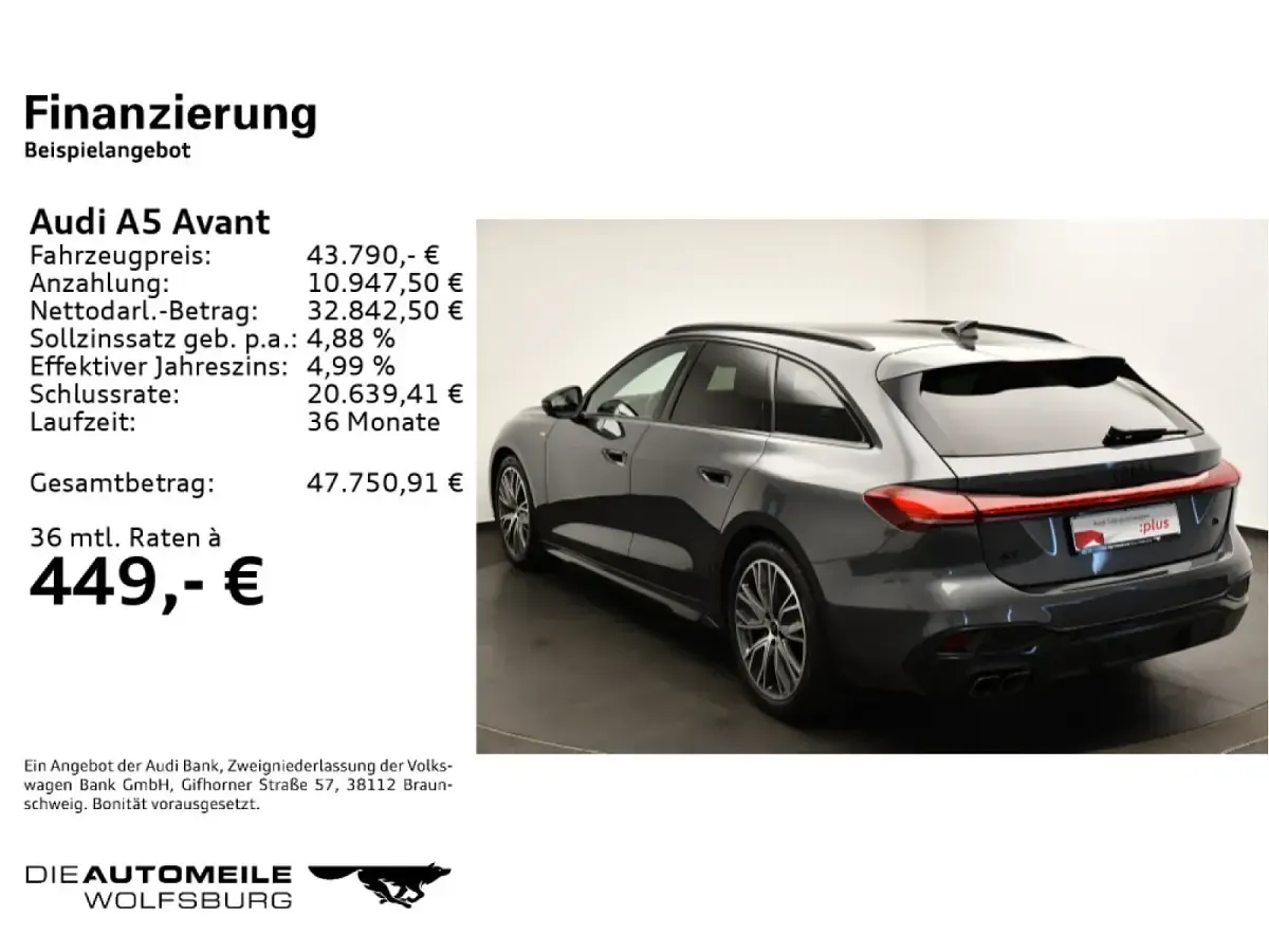 Gebraucht Audi A5 S-Line 204 PS (150 kW) 2025 Kombi