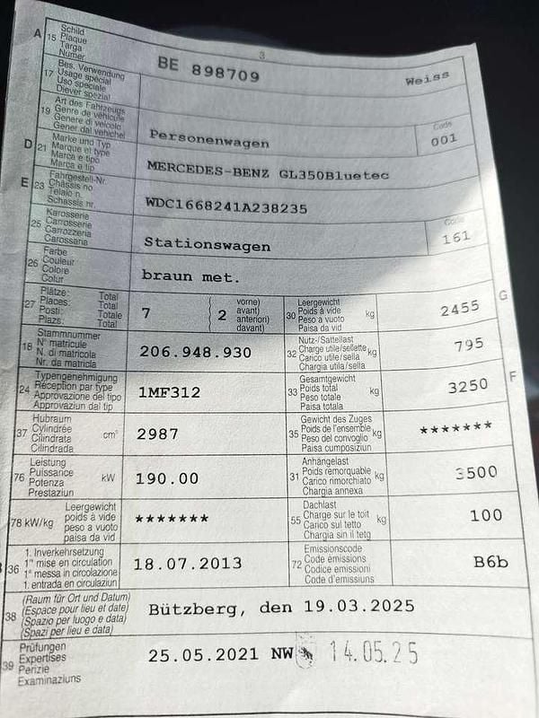 Gebraucht Mercedes GL350 258 PS (189 kW) 2013 SUV