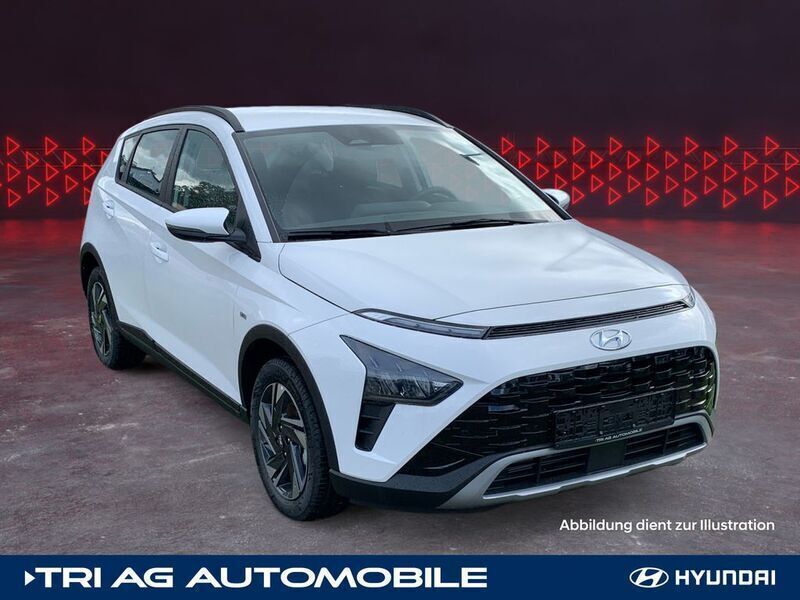 Atlas white / sol Neu 2024 Hyundai Bayon Trend SUV | 20.999 € (Guter Preis) - Bild 1/4