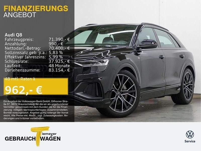 Schwarz Gebraucht 2023 Audi Q8 S-Line SUV | 71.390 € (Fairer Preis) - Bild 1/4