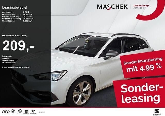 Gebraucht Seat Leon FR 150 PS (110 kW) 2024 Nevada weiss metallic Kombi
