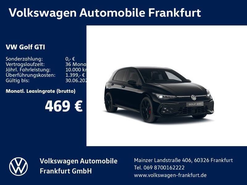 Schwarz Neu 2025 VW Golf VIII GTI Limousine | 55.679 € - Bild 1/4