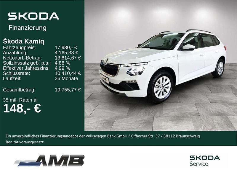 Gebraucht Skoda Kamiq Selection 95 PS (69 kW) 2025 Weiß SUV