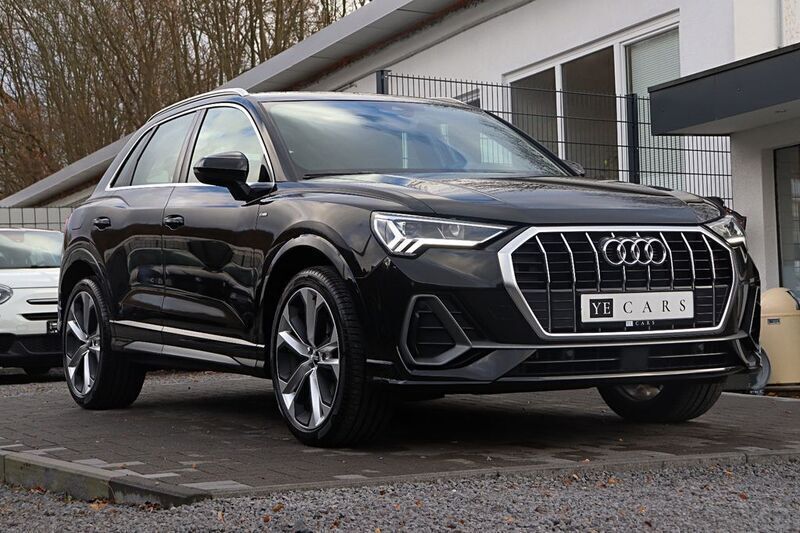 Mythosschwarz metallic Gebraucht 2021 Audi Q3 S-Line SUV | 28.250 € (Superpreis) - Bild 1/4