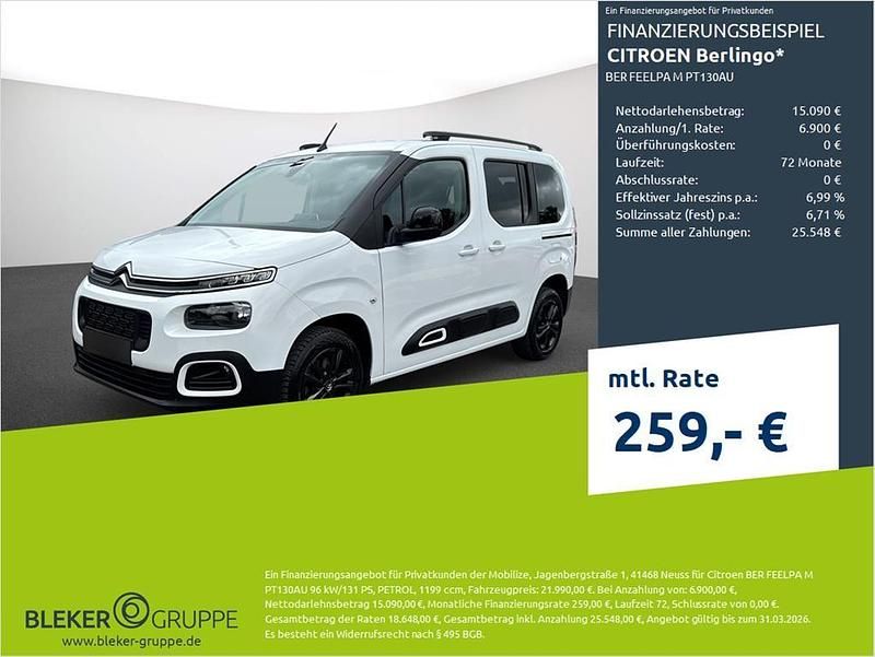 Weiß Gebraucht 2022 Citroën Berlingo Van / Kleinbus | 21.990 € (Etwas zu teuer) - Bild 1/3