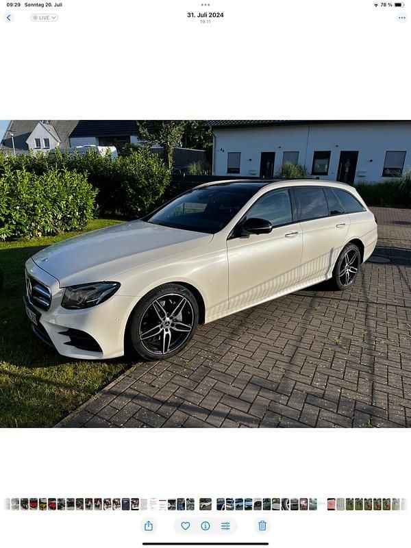 Gebraucht Mercedes E220 AMG line 194 PS (142 kW) 2017 Weiß Kombi