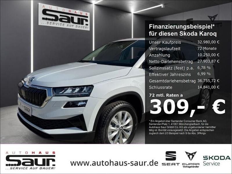 Neu Skoda Karoq Selection 150 PS (110 kW) 2026 Weiss SUV