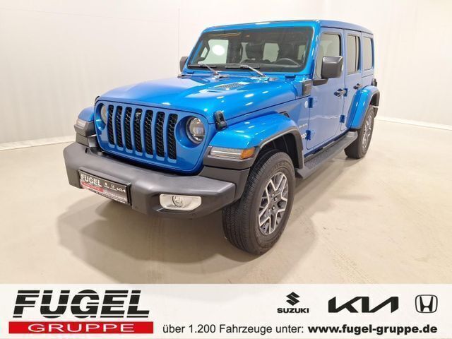 Hydro blue pearl coat Gebraucht 2023 Jeep Wrangler Unlimited Sahara SUV | 55.999 € (Superpreis) - Bild 1/4