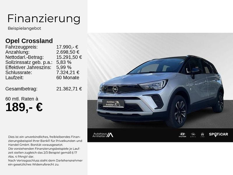 Gebraucht Opel Crossland Elegance 131 PS (96 kW) 2024 Grau SUV