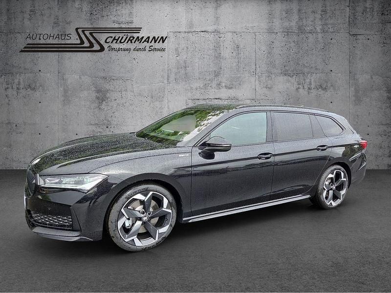 Schwarz Neu 2025 Skoda Superb SportLine Kombi | 48.870 € (Guter Preis) - Bild 1/4