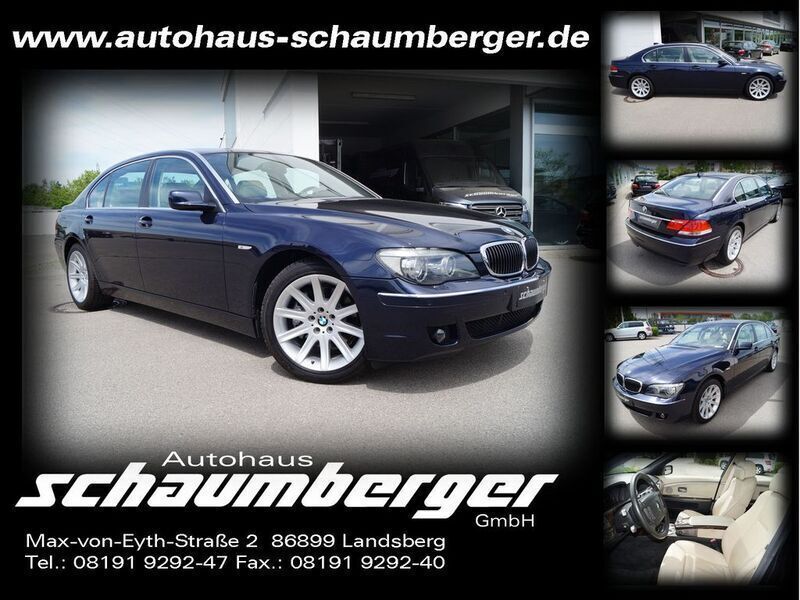 Monacoblau Gebraucht 2007 BMW 740L Limousine | 19.900 € - Bild 1/4