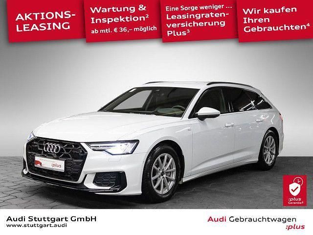 Gletscherweiß metallic Gebraucht 2025 Audi A6 S-Line Kombi | 48.940 € (Fairer Preis) - Bild 1/4