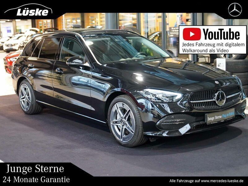 Schwarz Gebraucht 2022 Mercedes C300e Avantgarde Kombi | 39.900 € - Bild 1/4