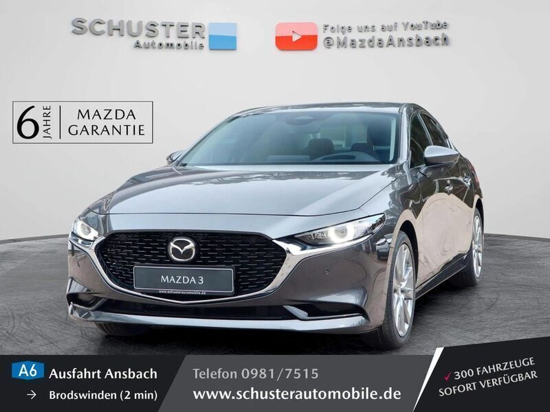 Silber Gebraucht 2024 Mazda 3 Limousine | 30.380 € (Etwas zu teuer) - Bild 1/4