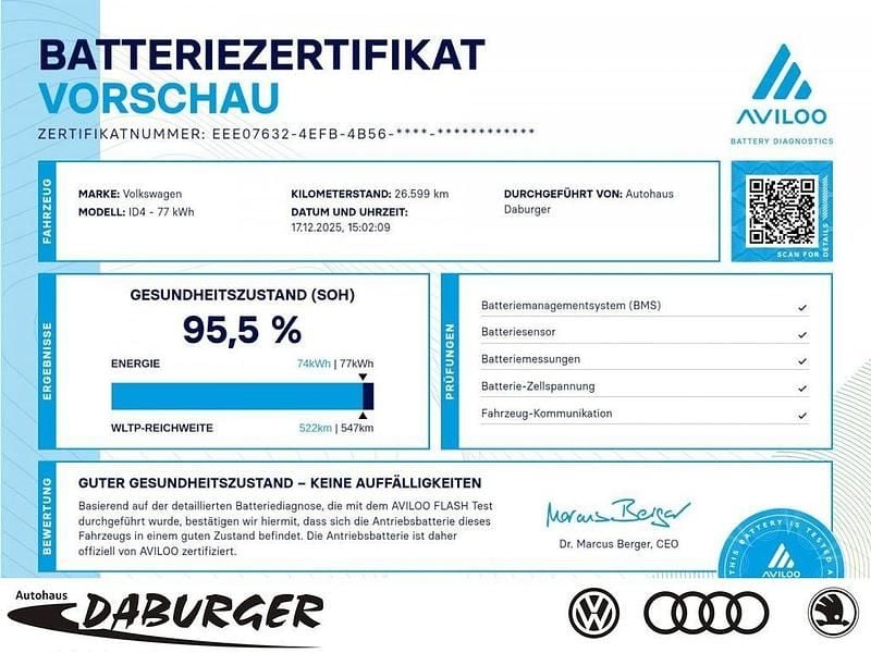 Gebraucht VW ID.4 Pro Performance 150 kW (204 PS) 2023 Silber SUV