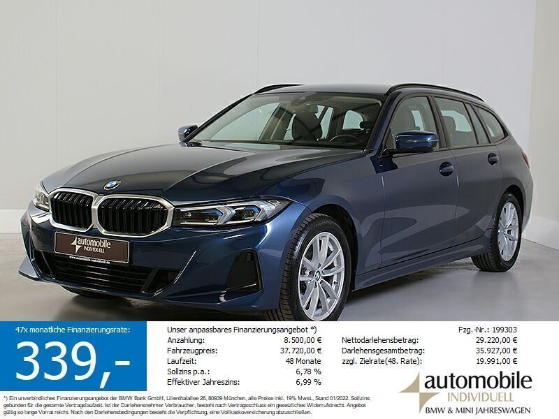 Blau Gebraucht 2023 BMW 320 Comfort Edition Kombi | 32.839 € (Superpreis) - Bild 1/4