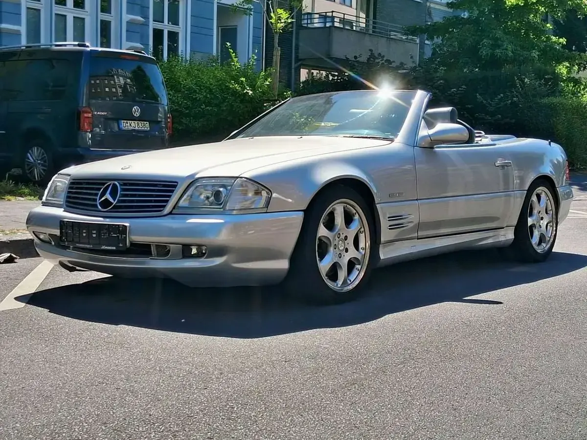 Gebraucht Mercedes SL500 Edition 326 PS (239 kW) 2002 Silver arrow metallic (777u) Cabrio