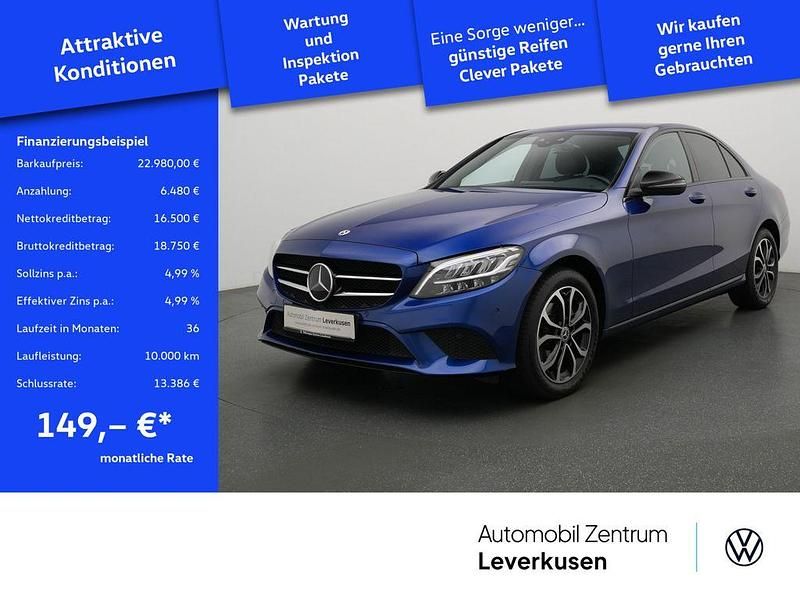 Blau Gebraucht 2020 Mercedes C180 Avantgarde Limousine | 22.980 € (Fairer Preis) - Bild 1/4