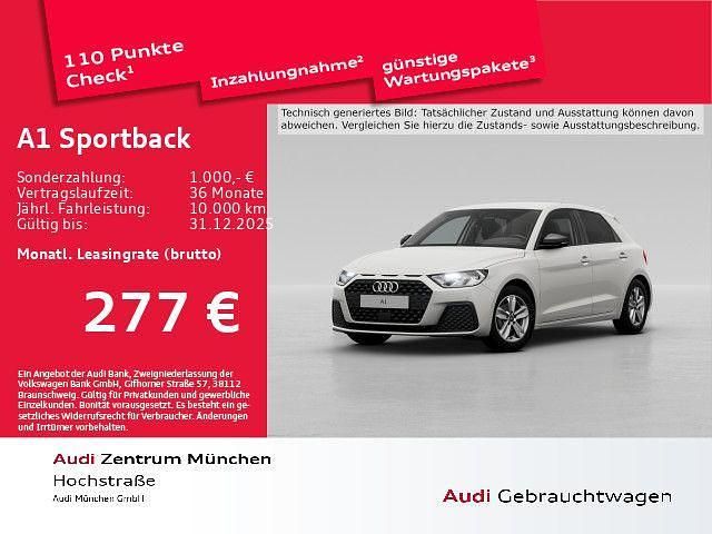 Cortinaweiß Gebraucht 2025 Audi A1 Sportback Basis Kleinwagen | 21.891 € (Guter Preis) - Bild 1/2