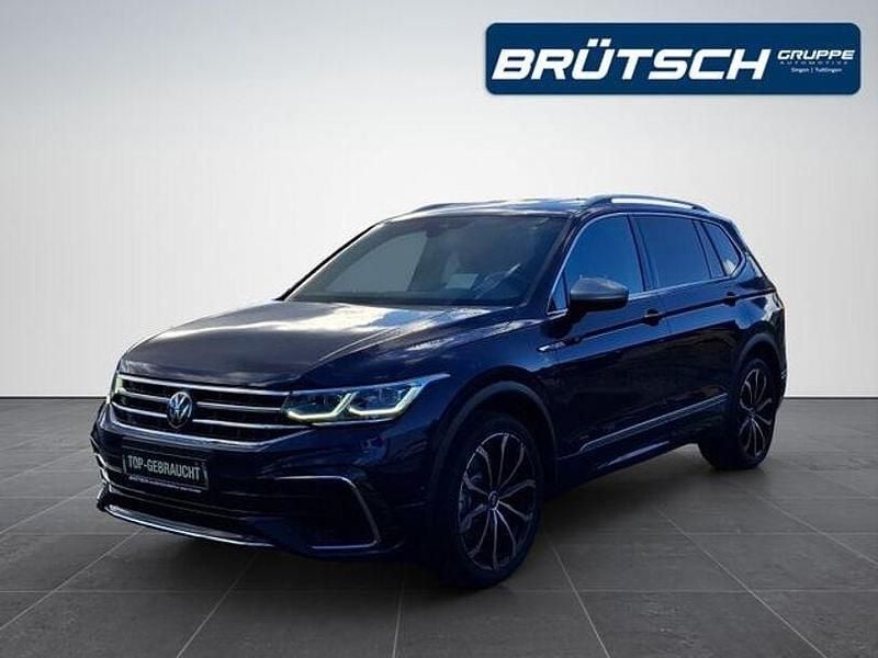 Atlantic blue metallic Gebraucht 2022 VW Tiguan Allspace R-line SUV | 34.980 € (Guter Preis) - Bild 1/4