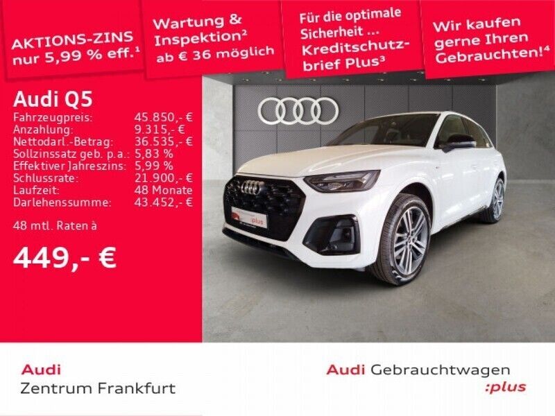 Ibisweiß Gebraucht 2022 Audi Q5 Ambiente SUV | 46.750 € (Guter Preis) - Bild 1/2