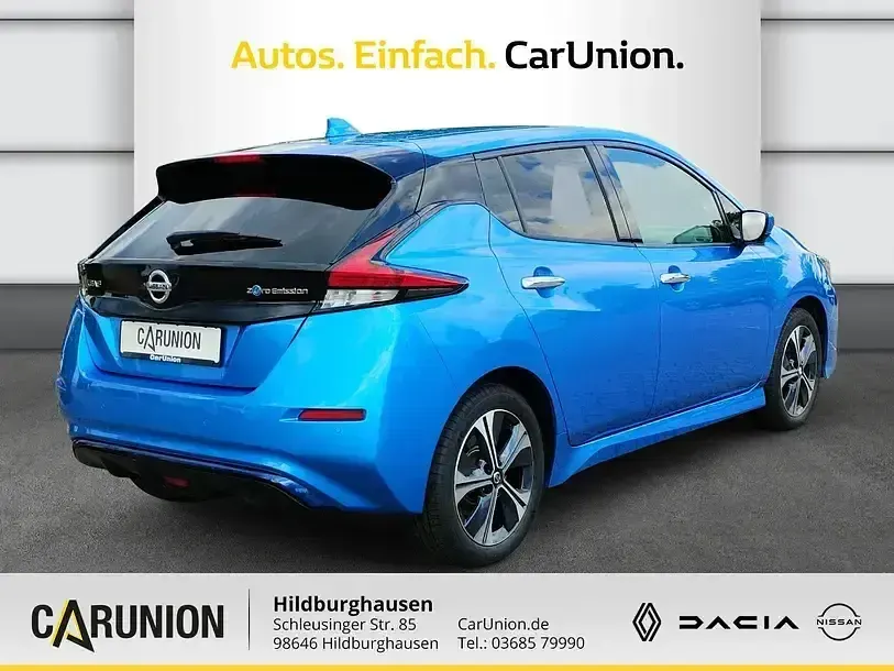 Gebraucht Nissan Leaf N-Connecta 110 kW (150 PS) 2021 Vivid blue Kleinwagen