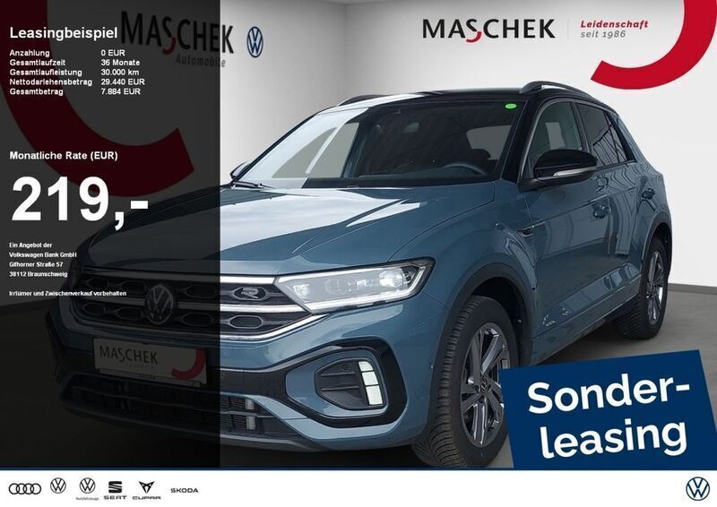 Petroleum blue schwarz Gebraucht 2024 VW T-Roc R-line SUV | 29.840 € (Fairer Preis) - Bild 1/4