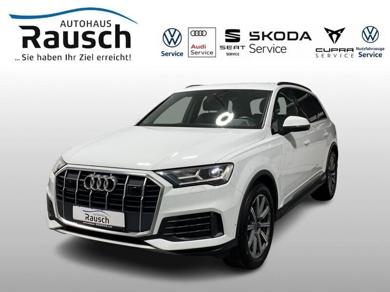 Gletscher weiß Gebraucht 2021 Audi Q7 Comfort SUV | 57.550 € (Superpreis) - Bild 1/4