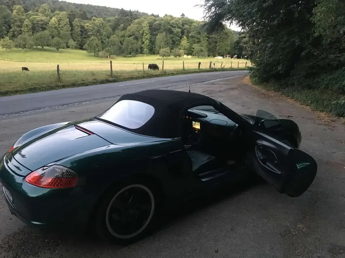 Gebraucht Porsche Boxster 220 PS (161 kW) 2000 Grün Cabrio