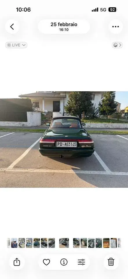 Gebraucht Alfa Romeo Spider 122 PS (89 kW) 1991 Grün Cabrio