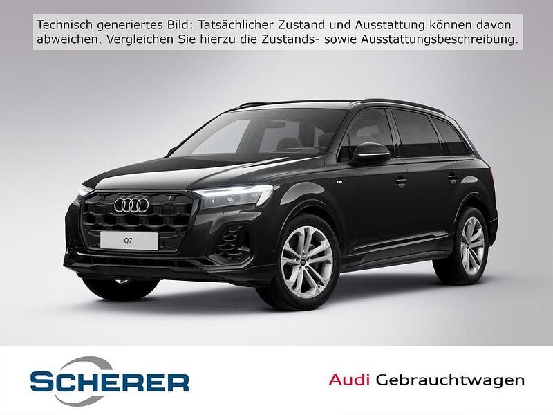 Mythosschwarz metallic (metallic) Gebraucht 2024 Audi Q7 S-Line SUV | 67.890 € (Superpreis) - Bild 1/4