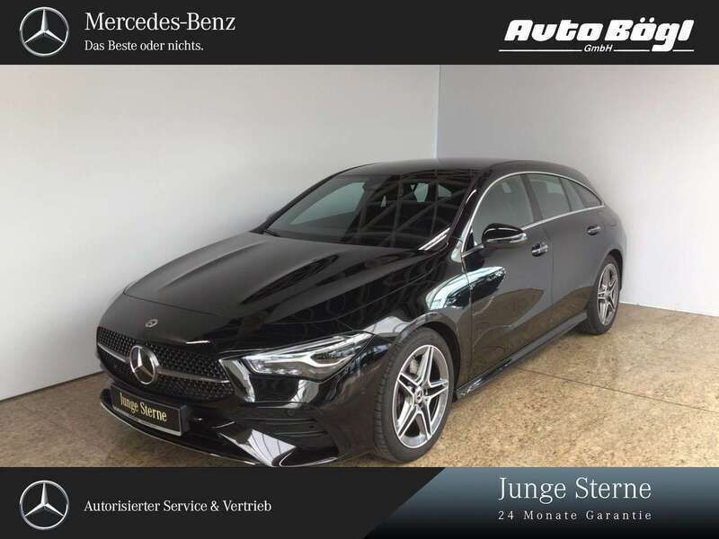 Lack kosmosschwarz (metallic) Gebraucht 2023 Mercedes CLA220 AMG Limousine | 36.370 € (Fairer Preis) - Bild 1/4