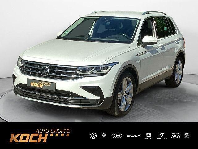 Oryxweiß perlmutteffekt Gebraucht 2021 VW Tiguan Elegance SUV | 33.930 € (Etwas zu teuer) - Bild 1/4