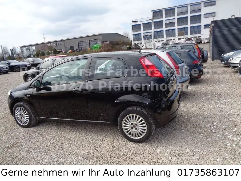 Gebraucht Fiat Grande Punto Feel 77 PS (56 kW) 2008 Schwarz Kleinwagen