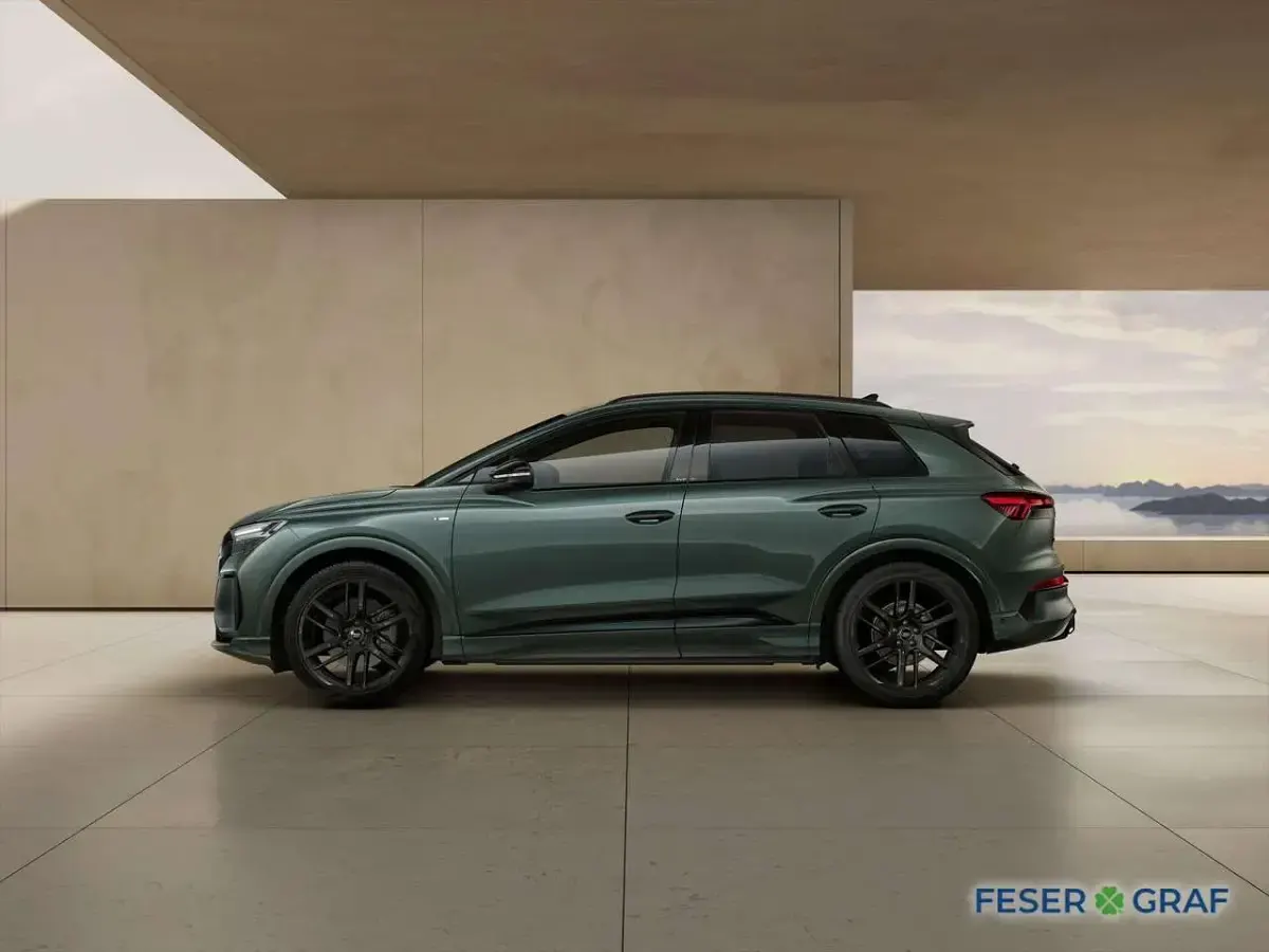 Neu Audi Q4 e-tron S-Line 219 kW (299 PS) 2026 Salbeigrün metallic SUV