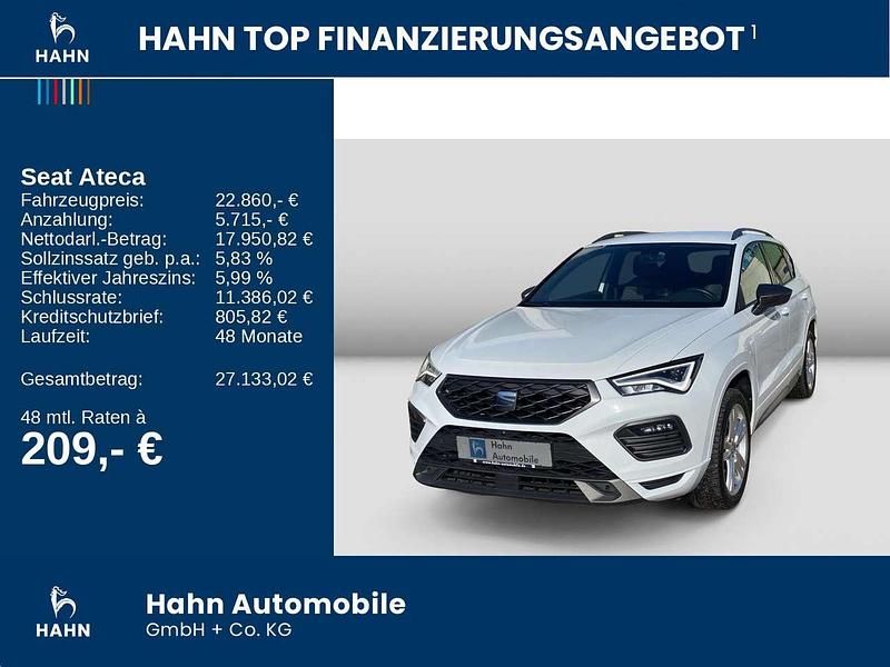 Gebraucht Seat Ateca FR 150 PS (110 kW) 2022 Weiß SUV