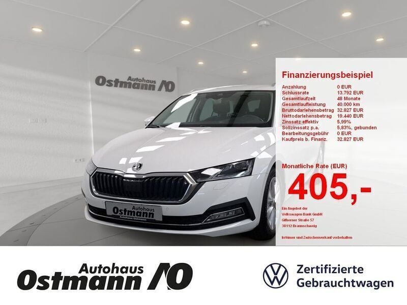 Candyweiss Gebraucht 2022 Skoda Octavia Style Kombi | 24.550 € (Guter Preis) - Bild 1/4