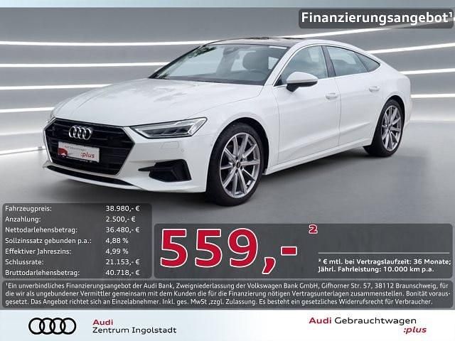 Ibisweiß Gebraucht 2022 Audi A7 Sportback Ambiente Kleinwagen | 38.980 € (Fairer Preis) - Bild 1/3