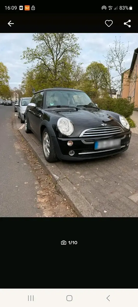Second-hand Mini ONE 125 CP (91 kW) 2005 Negru Hatchback