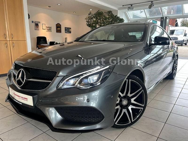 Selenitgrau Gebraucht 2017 Mercedes E200 AMG line Coupé | 29.500 € (Superpreis) - Bild 1/4