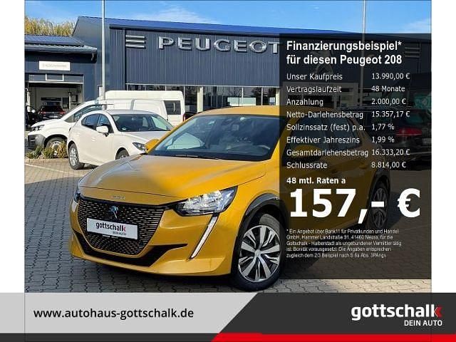 Gelb Gebraucht 2021 Peugeot e-208 Active Kleinwagen | 13.990 € (Fairer Preis) - Bild 1/4