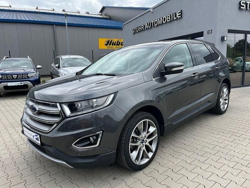 Grau Gebraucht 2017 Ford Edge Titanium SUV | 16.490 € (Fairer Preis) - Bild 1/4