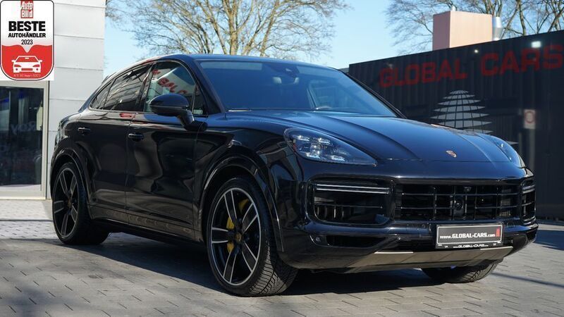 Schwarz metallic Gebraucht 2020 Porsche Cayenne Turbo SUV | 95.885 € - Bild 1/4