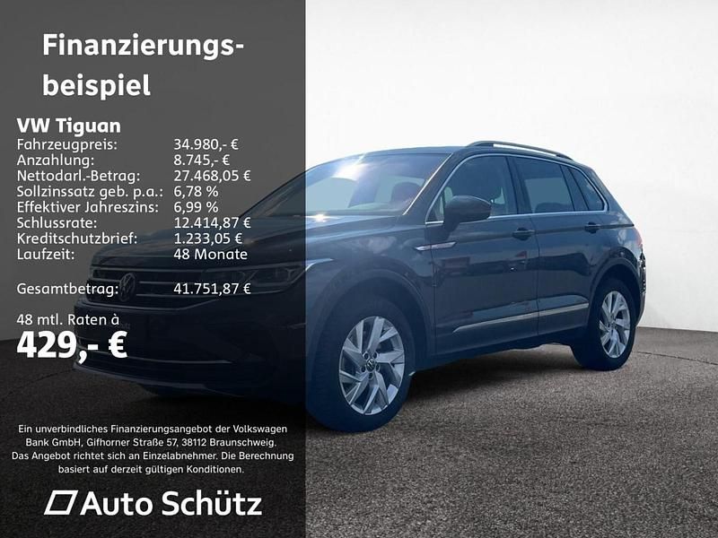 Gebraucht VW Tiguan Elegance 200 PS (147 kW) 2022 Grau SUV