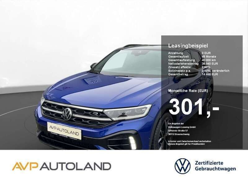 Lapiz blue metallic Gebraucht 2023 VW T-Roc R SUV | 38.940 € (Etwas zu teuer) - Bild 1/4
