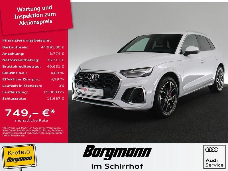 Weiss / gletscherweiss Gebraucht 2021 Audi Q5 S-Line SUV | 44.991 € (Teuer) - Bild 1/4